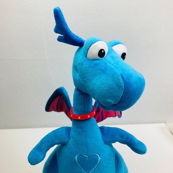 Disney Jr Talking Doc Mcstuffins Stuffy Dragon Plush Stuffed Animal 14" Tested - Picture 3 of 5